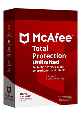 Official McAfee Total Protection unlimited - 1 Year (Account)