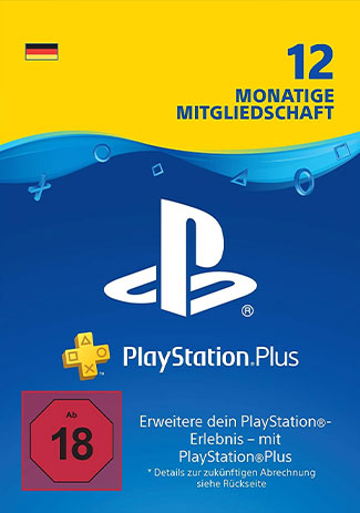 Official PlayStation Network Plus Card 365 Days DE