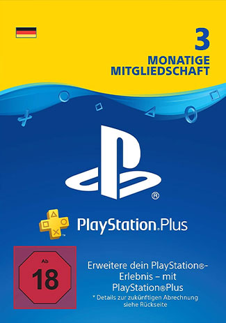Official PlayStation Network Plus Card 90 Days DE