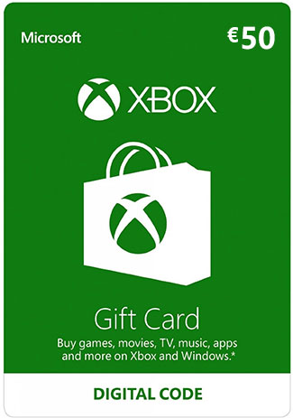 Official Xbox Live 50 Euro Gift Card