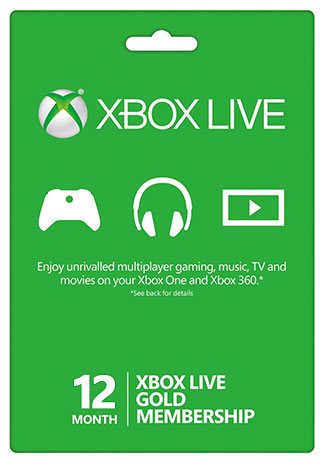 Official Xbox Live 12 Month Gold Membership (Xbox One/360/EU)