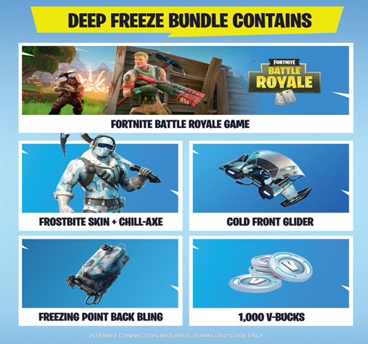 Buy Fortnite Deep Freeze Bundle Steam GamesDeal