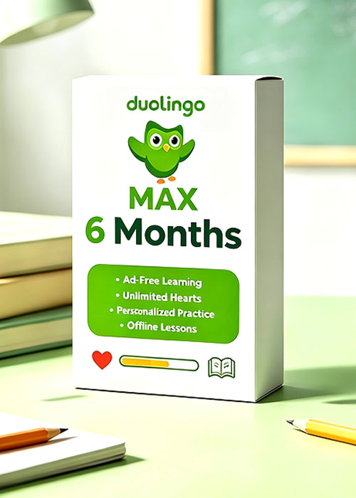 gamesdeal, Super Duolingo MAX 6 Months Subscription