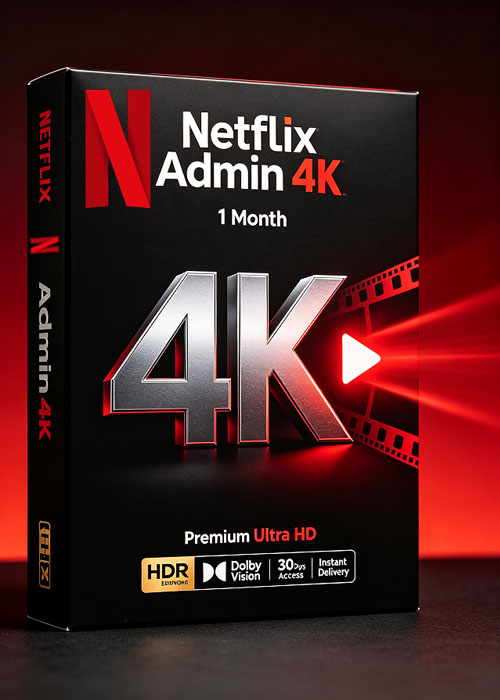 gamesdeal, Netflix Admin 4K 1Month
