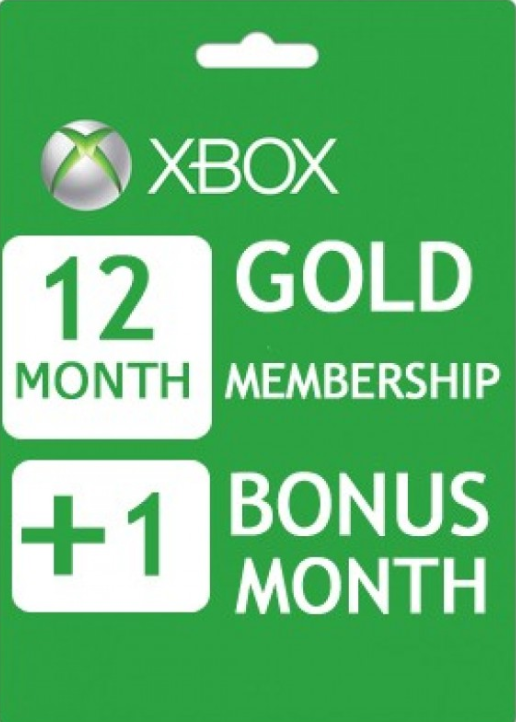 

Xbox Live 12+1 Months Gold Membership Card Global